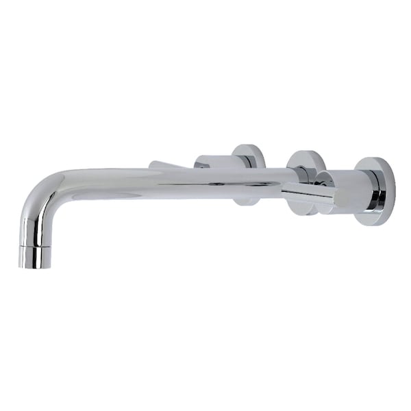 Roman Tub Faucet, Polished Chrome, Wall Mount